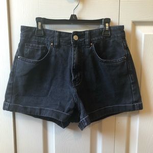 PacSun black mom shorts